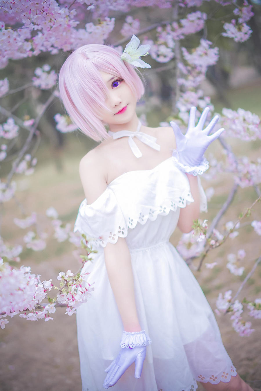 No.052-FGO 玛修二周年礼服 [10P] 长裙比基尼风美女写真-丽图社