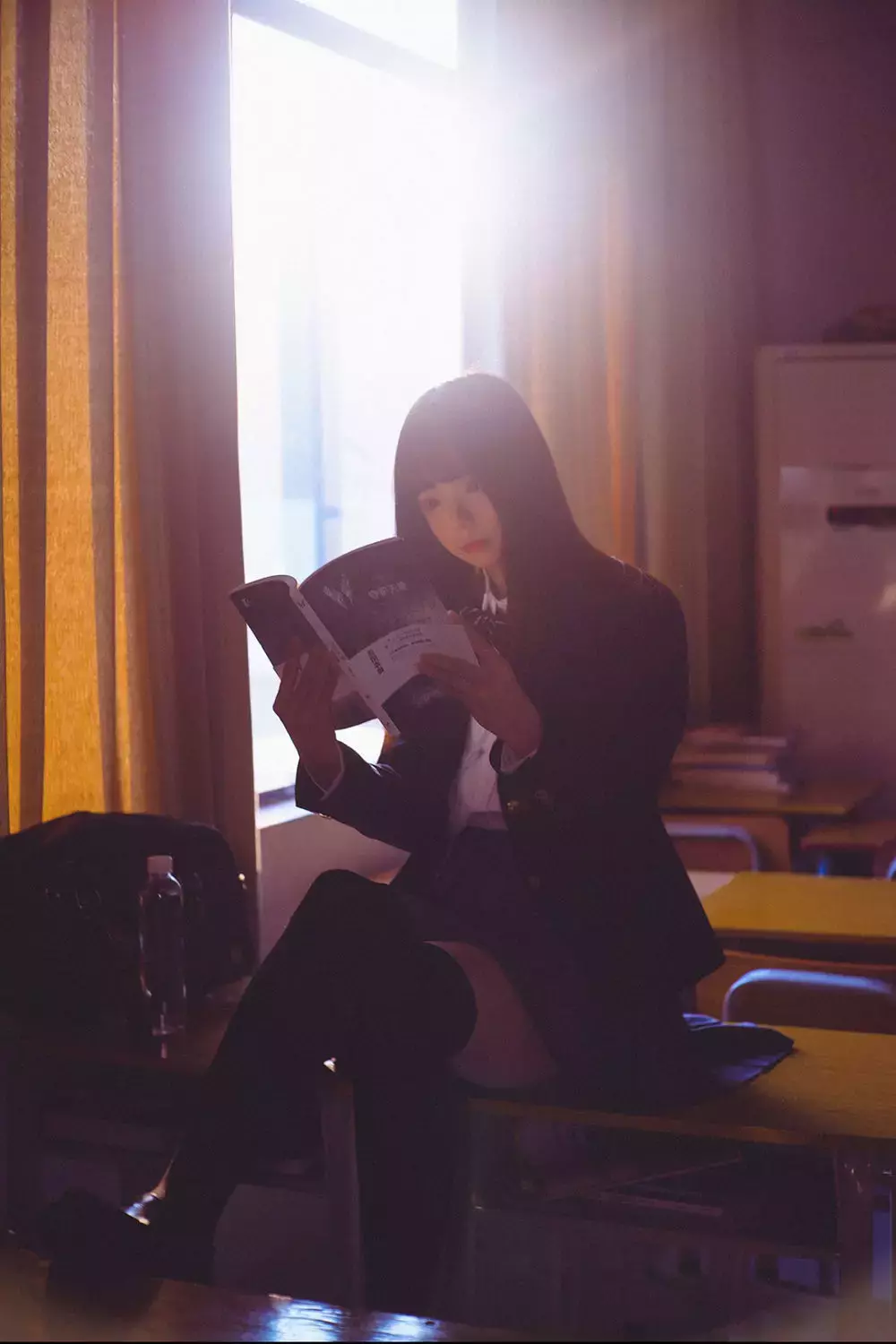 No.003-冬装JK [17P] 时尚美女写真壁纸图片照片-丽图社