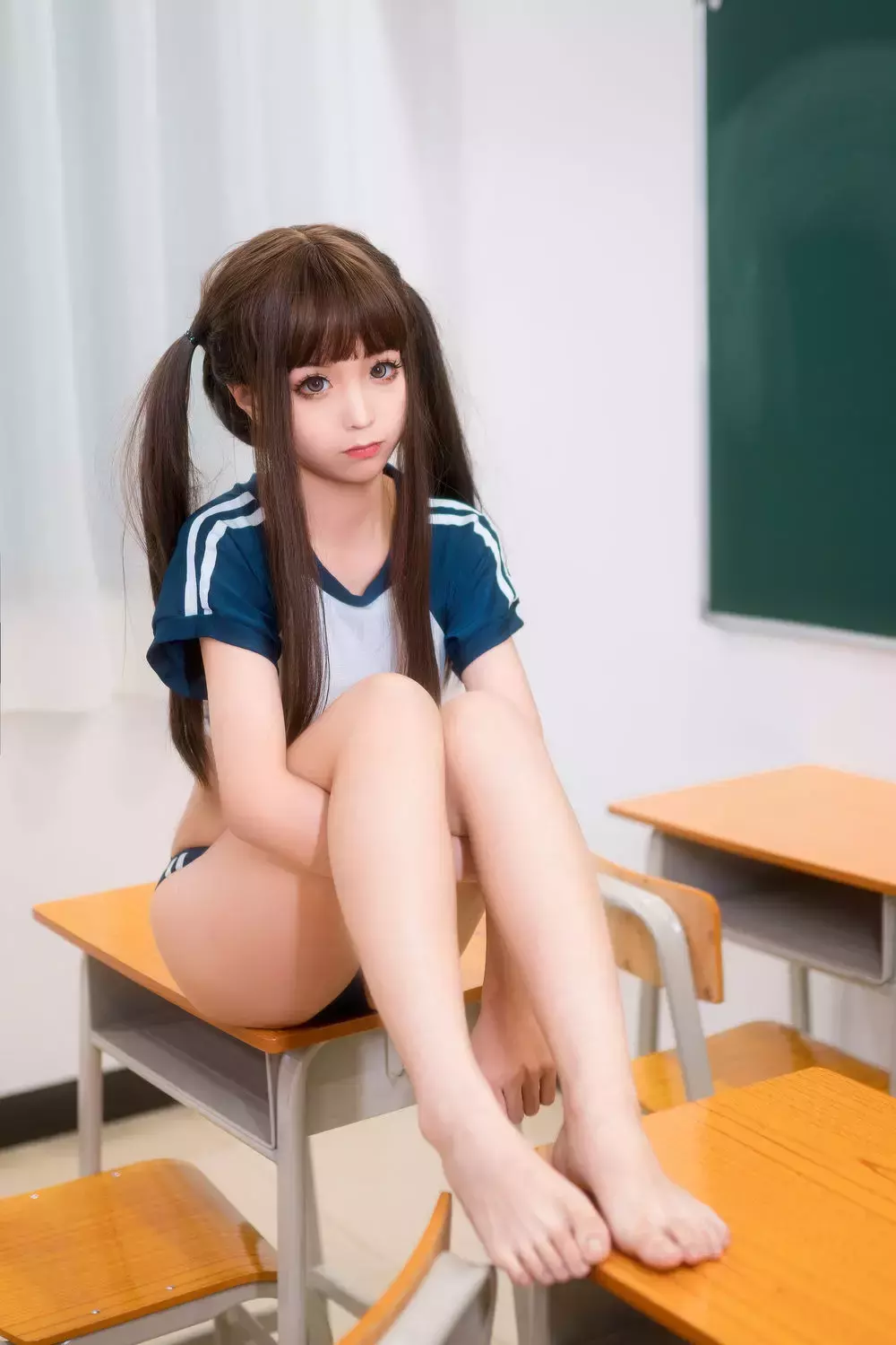 No.020-蓝体操服 [40P] 清新熟女写真图 美女写真图-丽图社