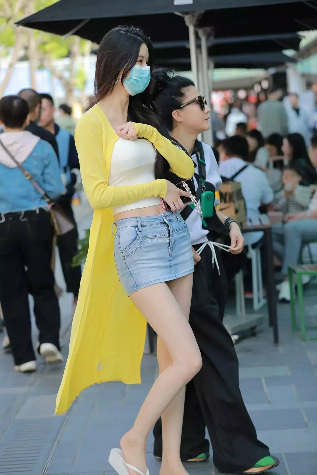 精选街拍作品 NO.1937 热裤靓妹1 美女街拍写真合集-丽图社