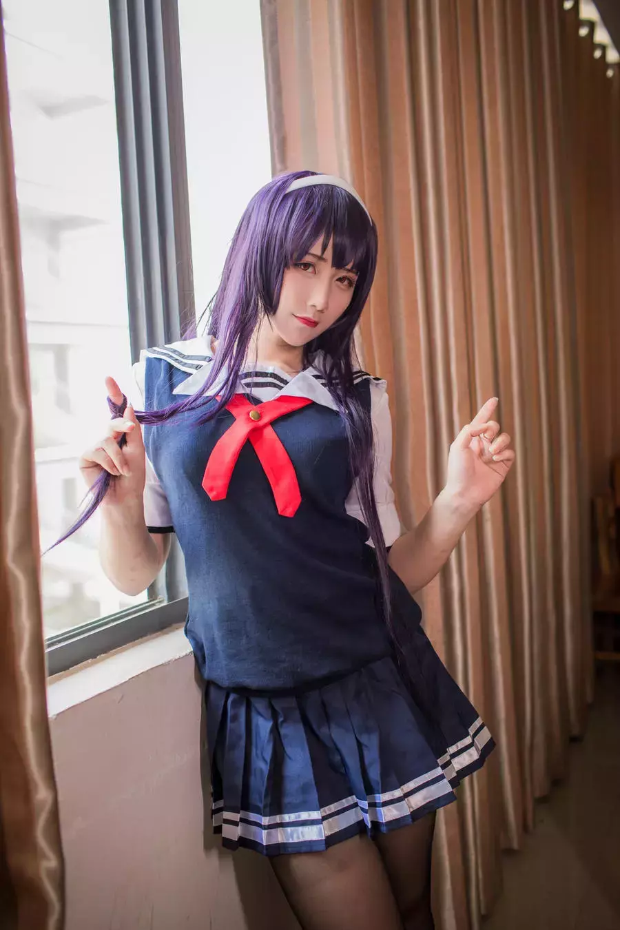 No.044-霞之丘诗羽夏季校服 [38P] 美女写真壁纸珍藏版-丽图社