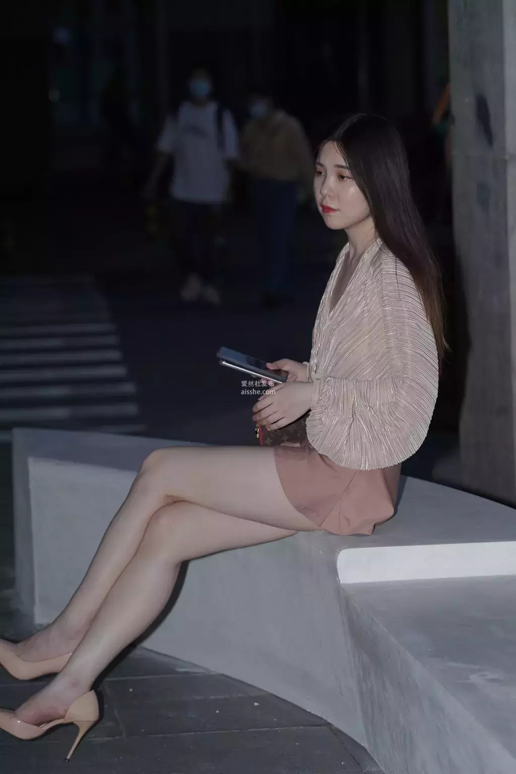 魔镜街拍 NO.167 可爱的粉色短裙小姐姐-4 欧美街拍-丽图社