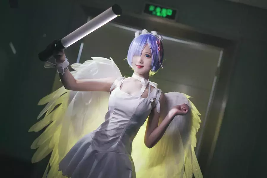 No.054-蕾姆鬼天使 [12P] 清秀自然美女头像图片-丽图社