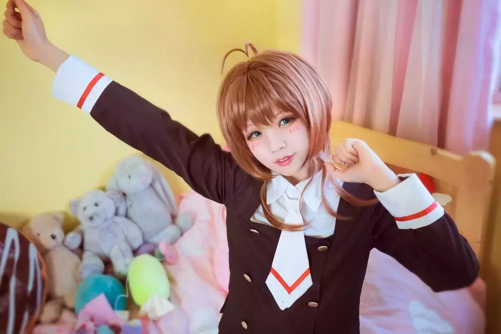 No.001-魔卡少女 木之本樱 JK制服 [9P] 清纯美女图片高清图集-丽图社