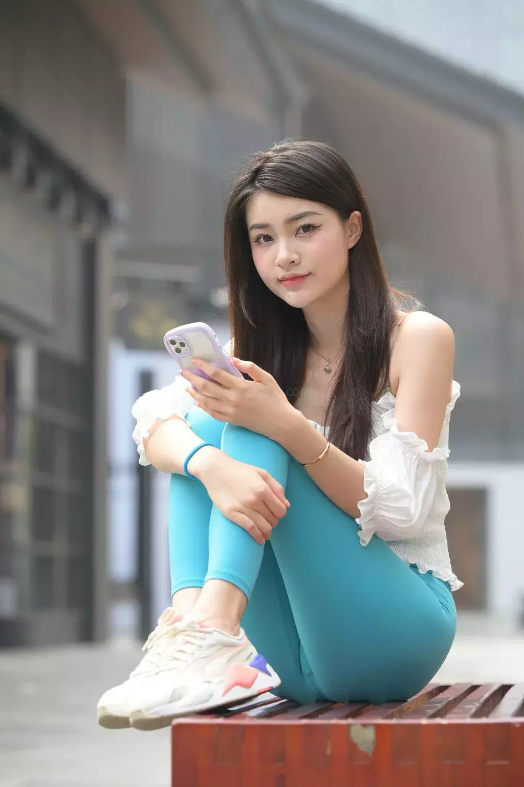 精选街拍作品 NO.1150 夏日幽蓝6 街拍短裤 坏叔街拍-丽图社