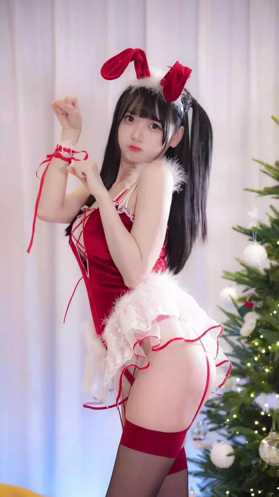 No.010-圣诞写真 [19P] 好看身材模特美女图片壁纸-丽图社