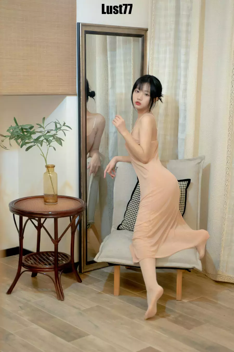 No.029-雾纱裙 [61P 1V] 美女经典黑丝写真套图-丽图社