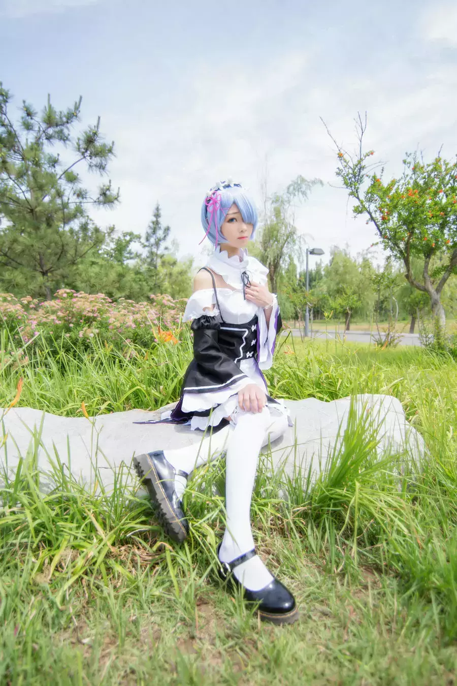 No.033-RE从零开始的异世界生活 蕾姆绿野 [13P] 清纯又好看的美女壁纸-丽图社