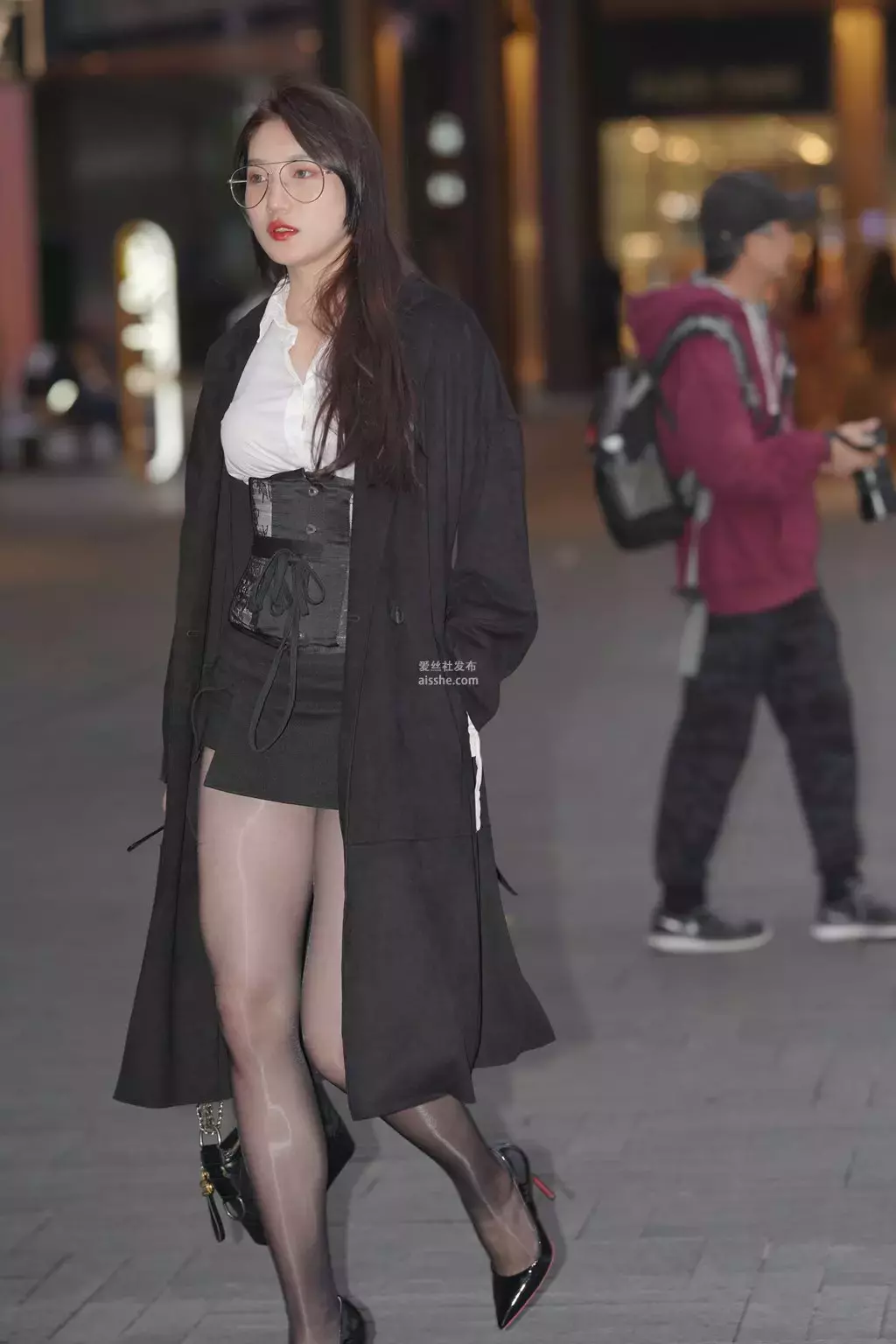 魔镜街拍 NO.160 嘿丝大长腿-2 街拍真实-丽图社