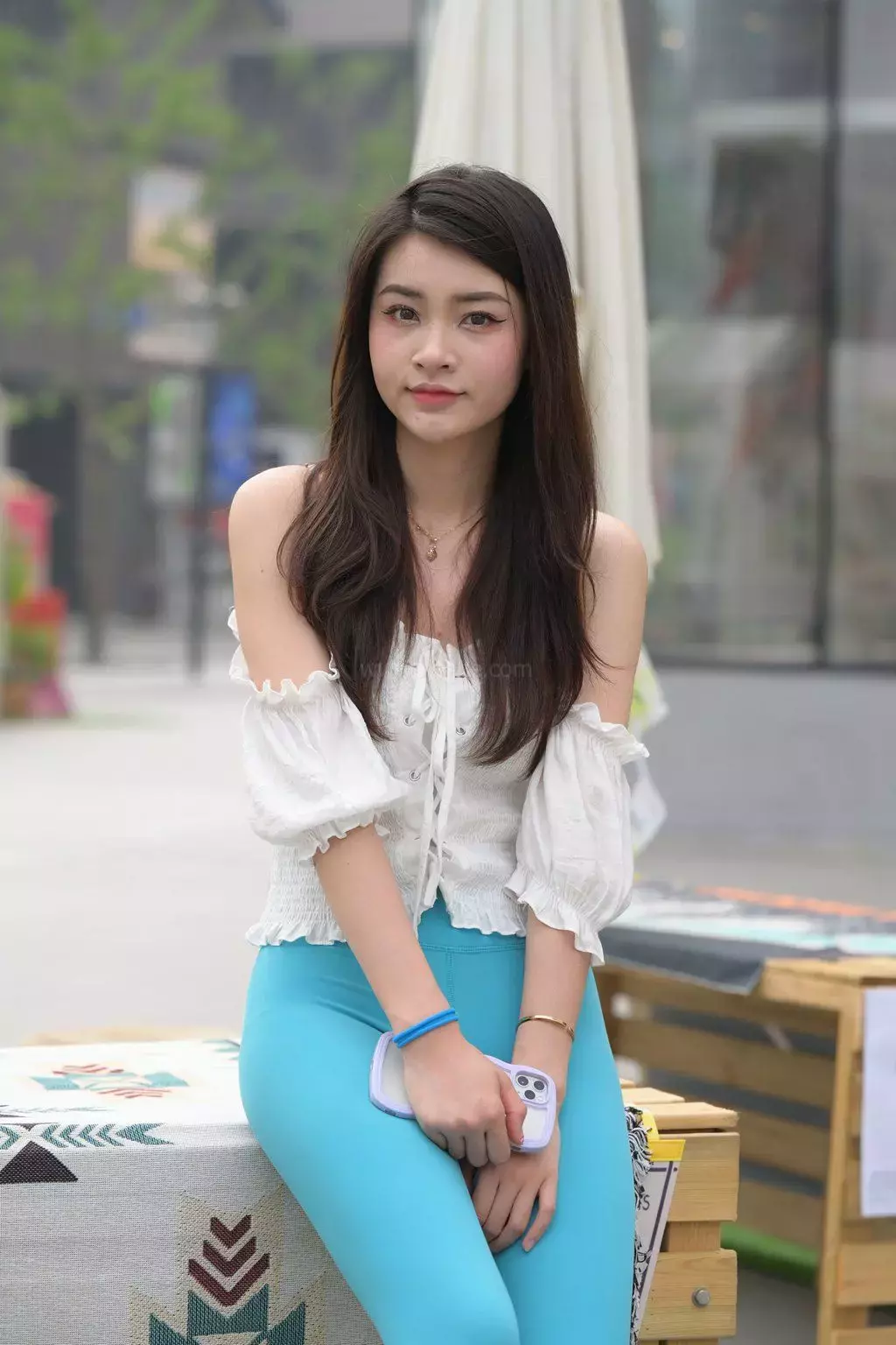 精选街拍作品 NO.1146 夏日幽蓝2 明星爱街拍-丽图社