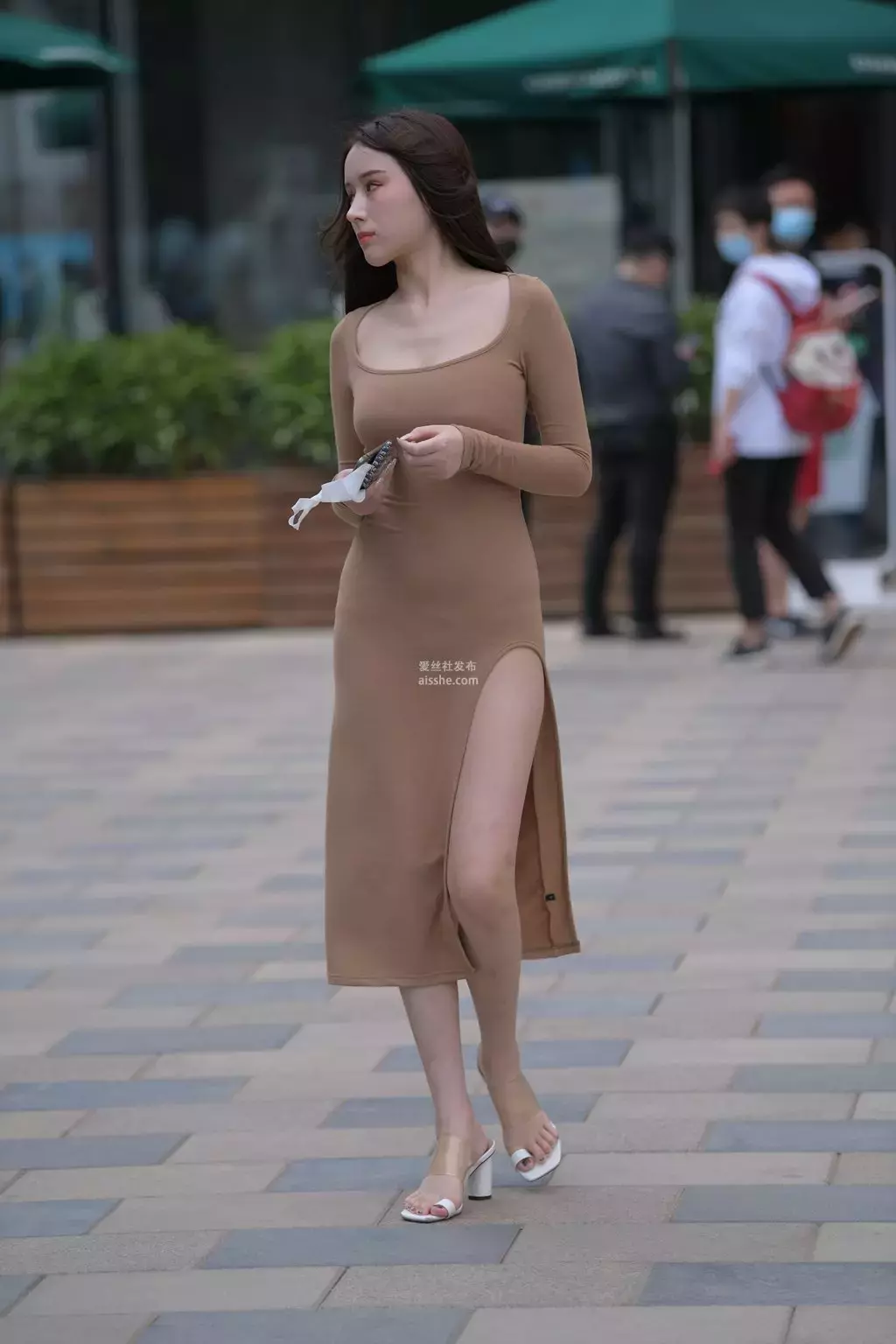 精选街拍作品 NO.2226 美丽修身长裙 街拍跟屁虫-丽图社