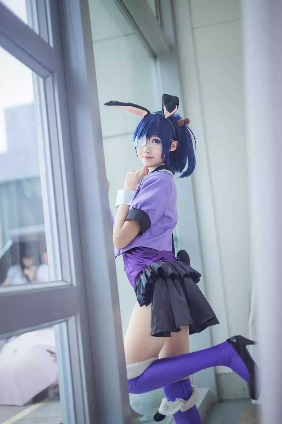 No.007–中二病也要谈恋爱 小鸟游六花 兔女郎 [14P] 美女写真素材-丽图社