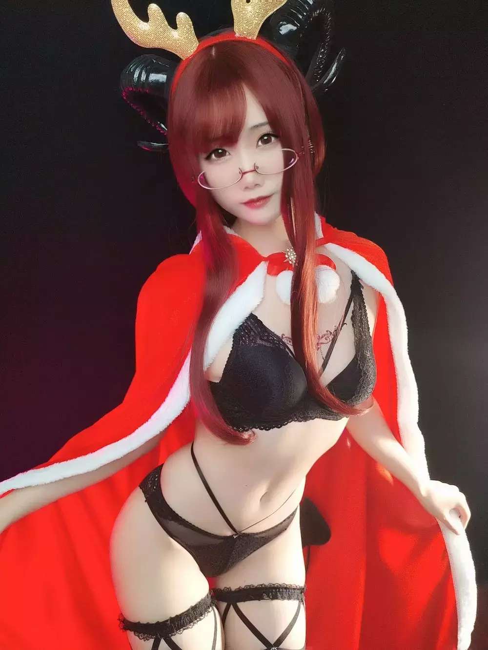 No.024-圣诞自拍合辑 – 02雪夜魅魔 [16P] 好看身材模特美女图片壁纸-丽图社