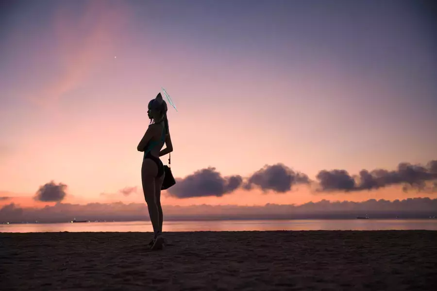 No.082-碧蓝档案 砂狼白子泳装 [26P] 夏季好身材美女壁纸高清好看-丽图社