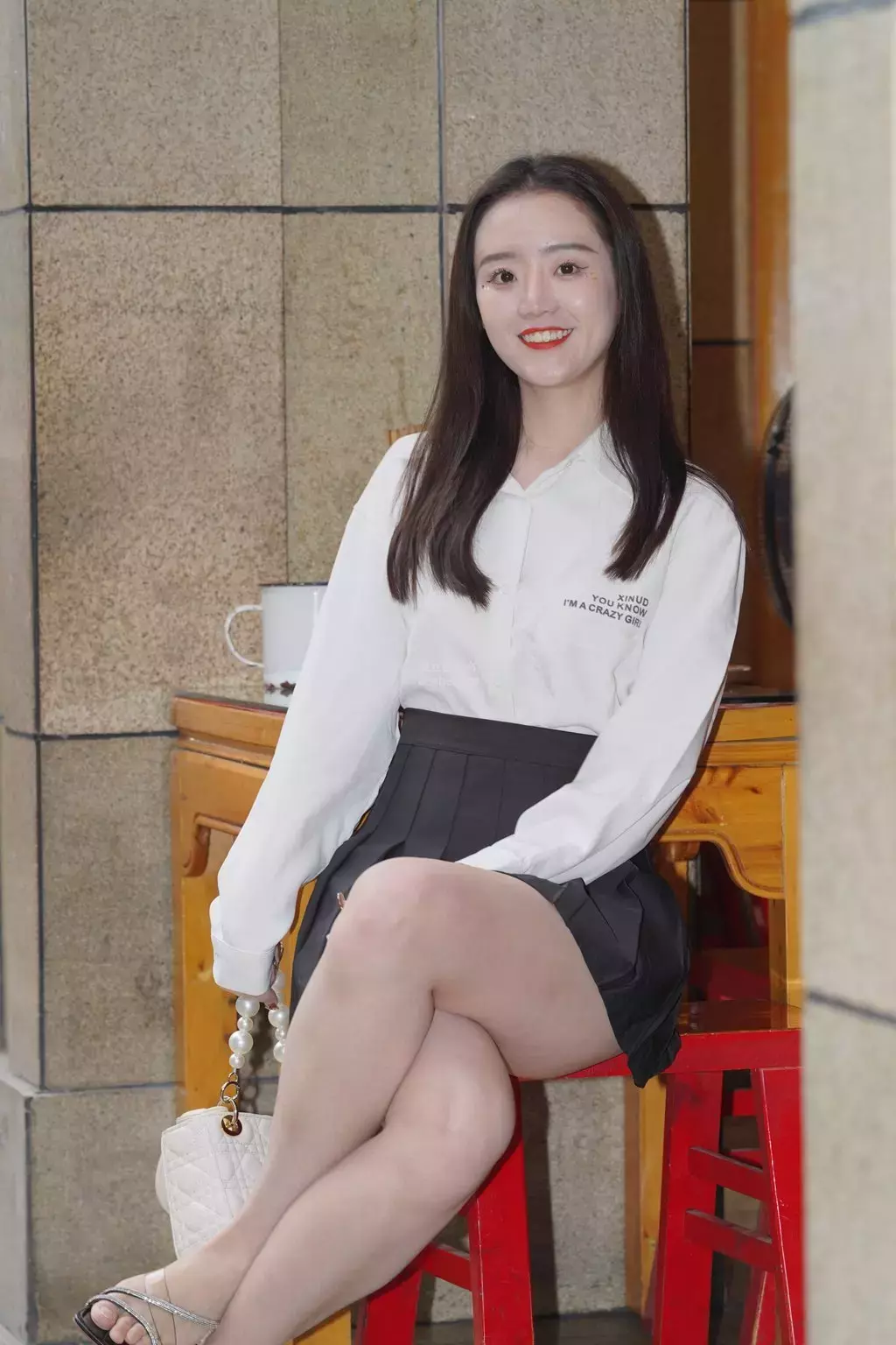 精选街拍作品 NO.1564 百褶裙美女7 街拍美女三里屯最火-丽图社