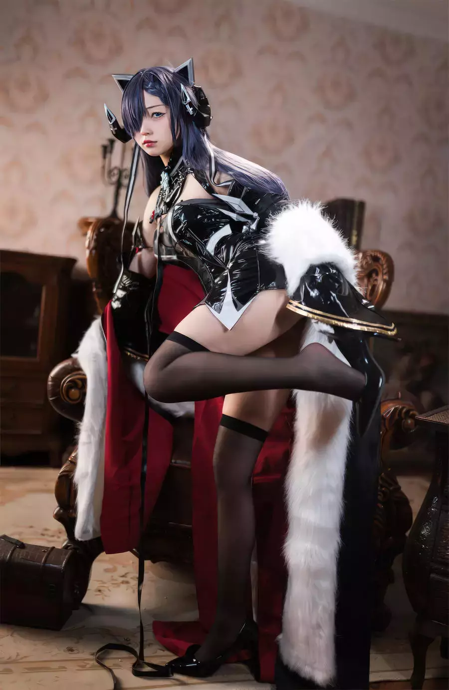 No.023 – 碧蓝航线 奥古斯特 铁血猫猫 [45P] 百变时尚美女穿搭照片-丽图社