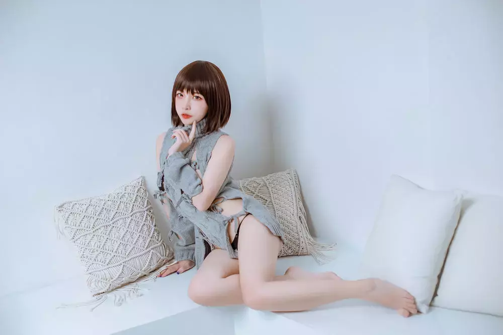 No.075-2020私房洞洞毛衣 [66P 2V] 又纯又欲心动型小姐姐-丽图社