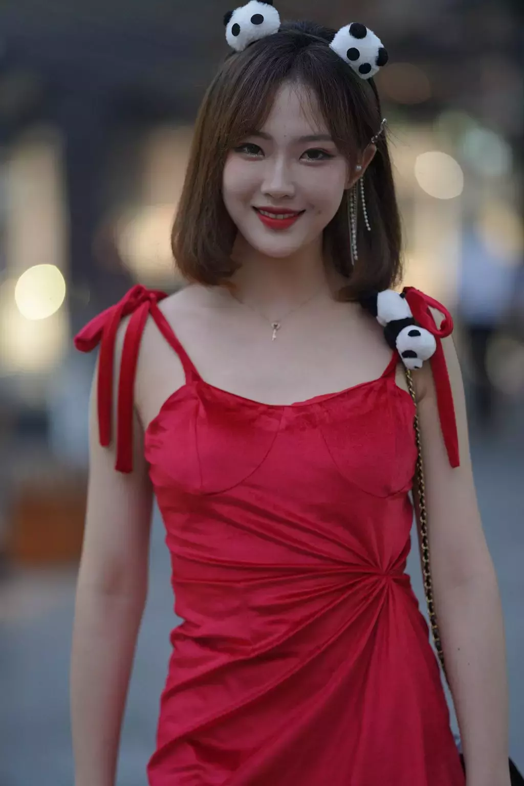 精选街拍作品 NO.1328 目若秋水 窈窕佳人3 街拍短裤 坏叔街拍-丽图社