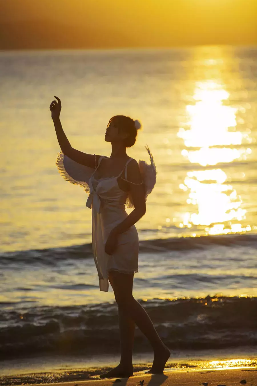 No.035 – 海边神明少女 [50P] 氧气美女 雪肌如玉 楚楚动人写真-丽图社