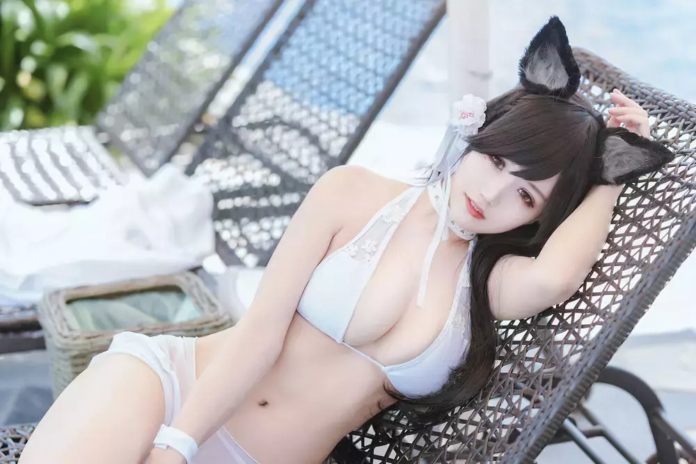 No.010-7月舰长爱宕泳装 [22P] 高清4K全面屏手机壁纸-丽图社