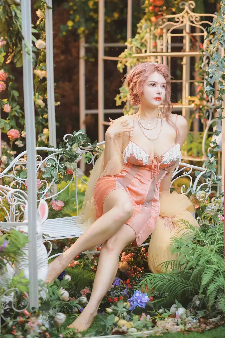 No.100-花园嬉水 [67P] 美若天仙的少女写真-丽图社