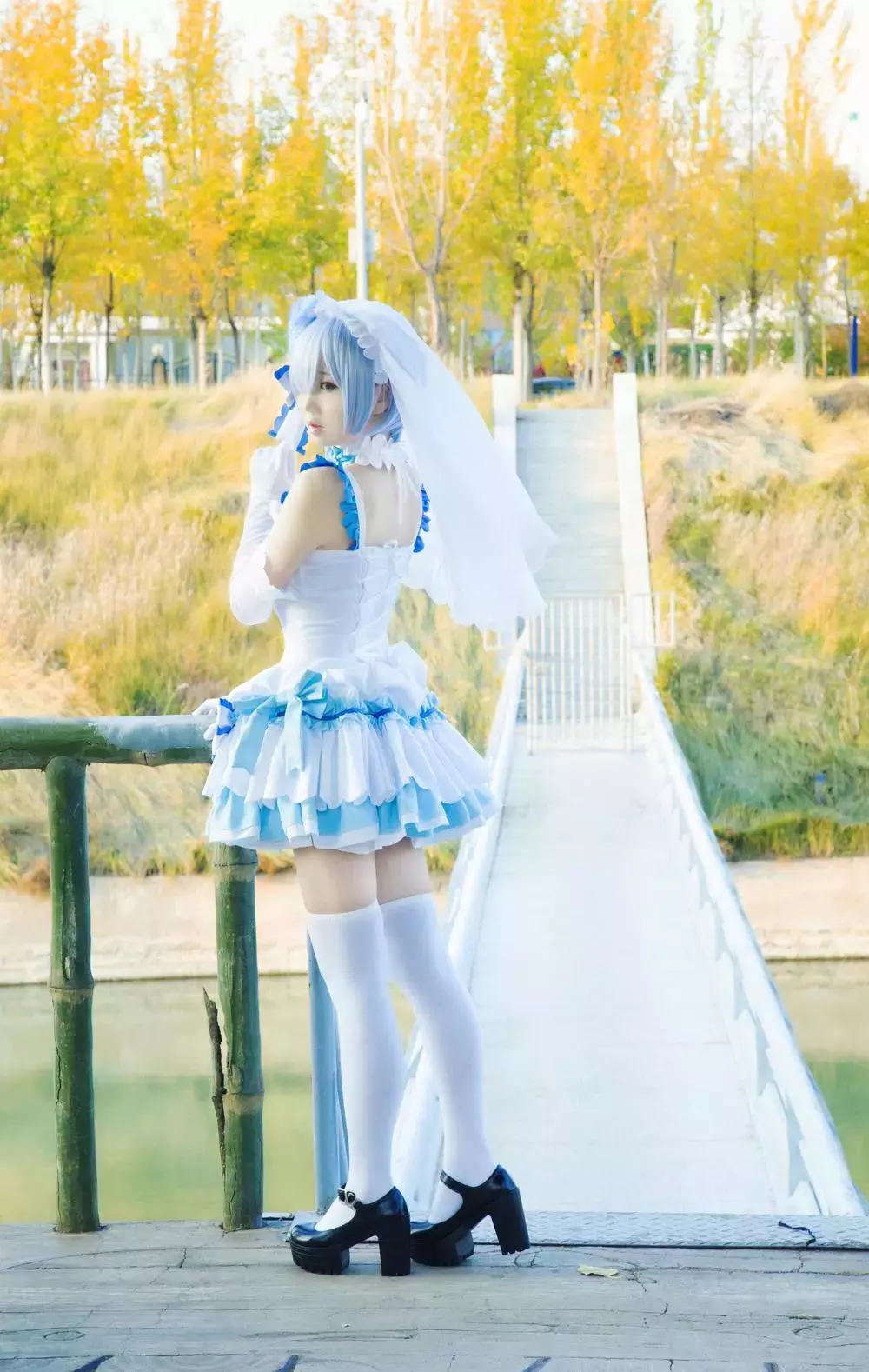 No.011-RE从零开始的异世界生活 花嫁蕾姆手套 [12P] 又纯又欲心动型小姐姐-丽图社