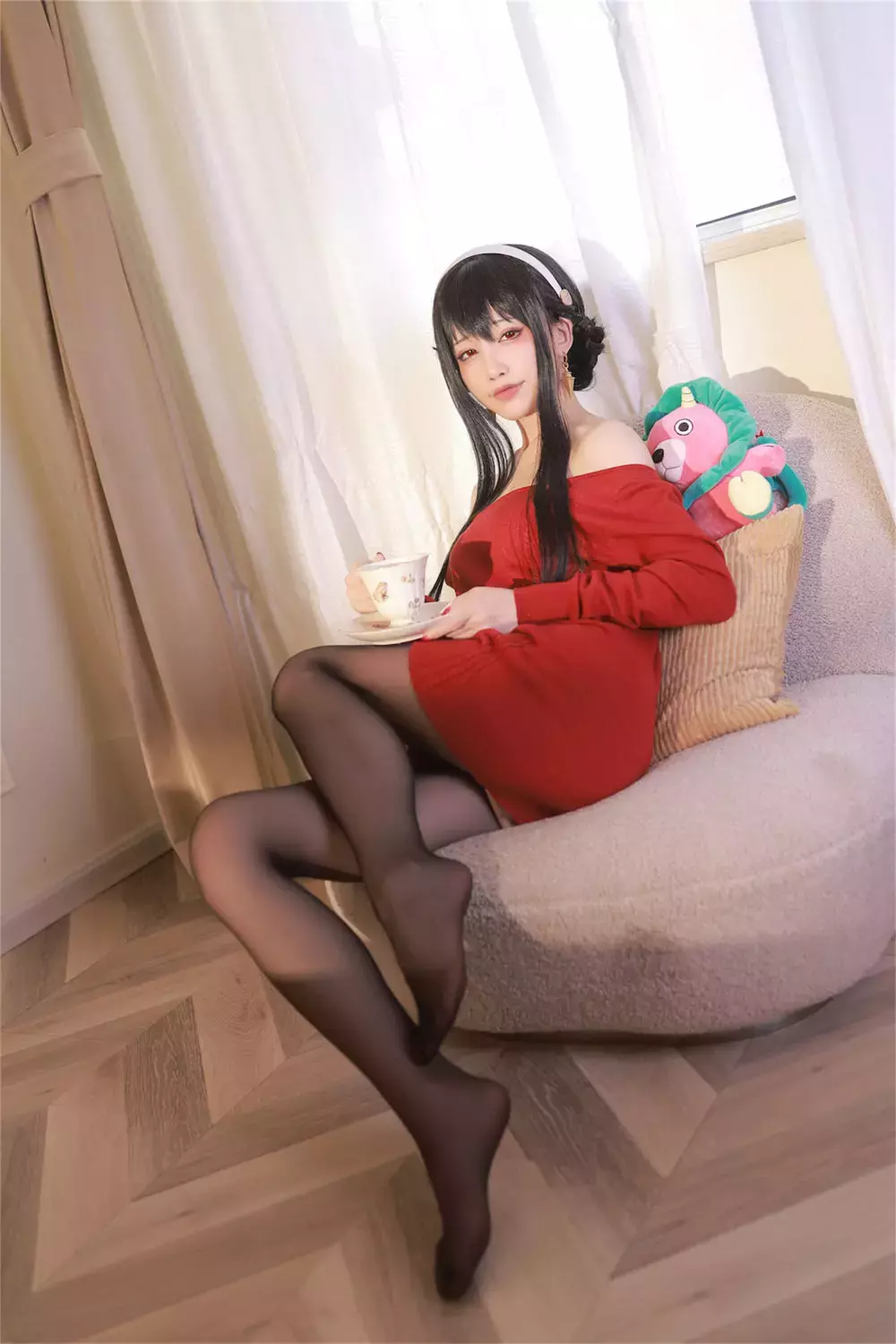 No.115-约尔 红毛衣 [68P] 美女写真照片素材-丽图社