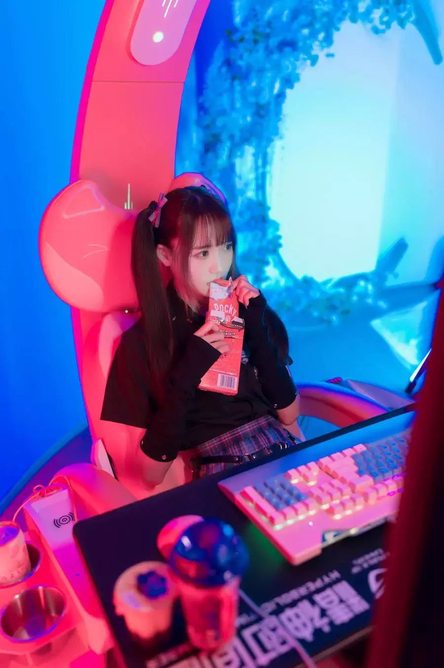 No.054-电竞少女 [21P] 清秀自然美女头像图片-丽图社