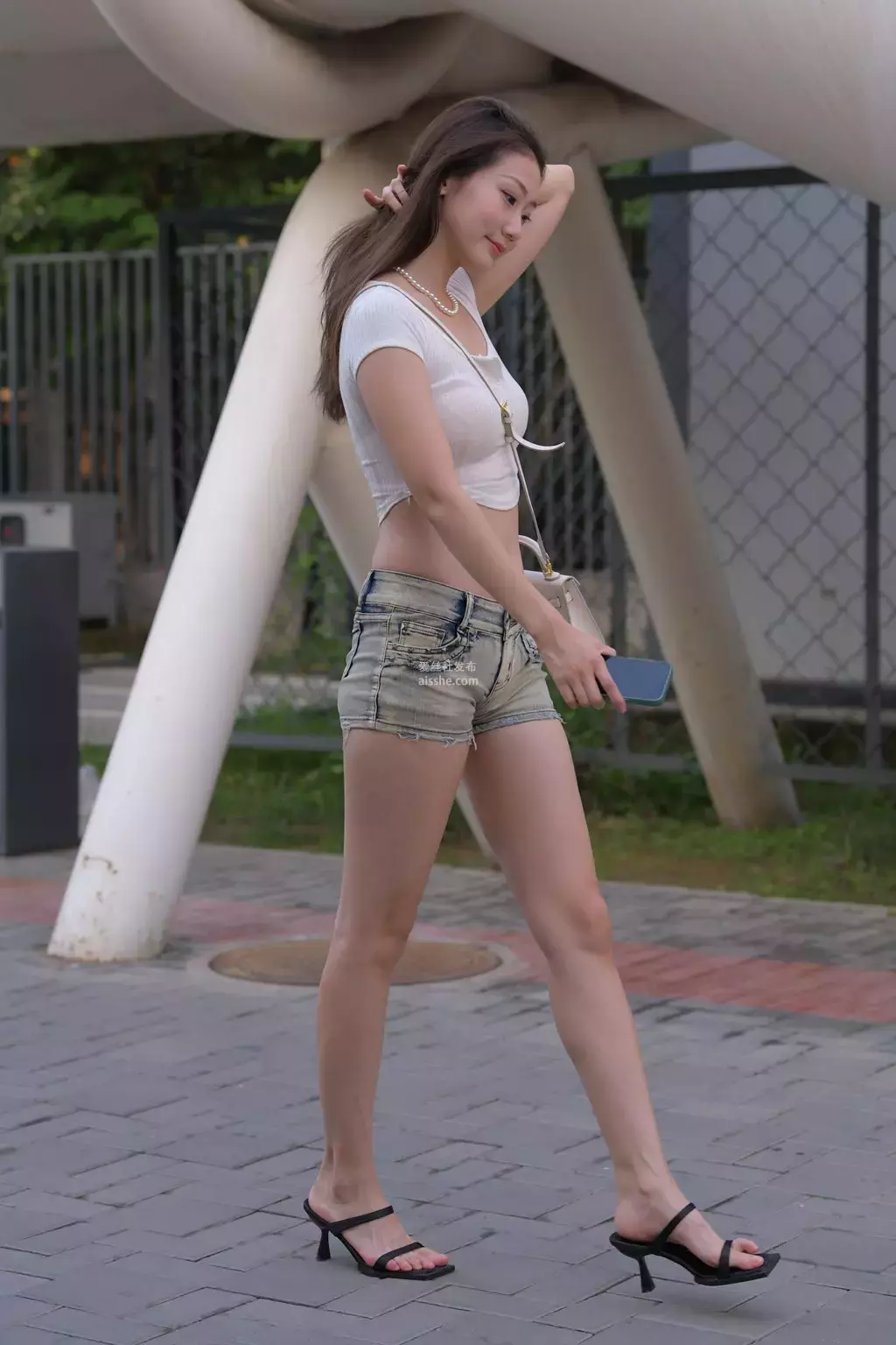 精选街拍作品 NO.1939 薄荷加冰1 街拍短裤 坏叔街拍-丽图社