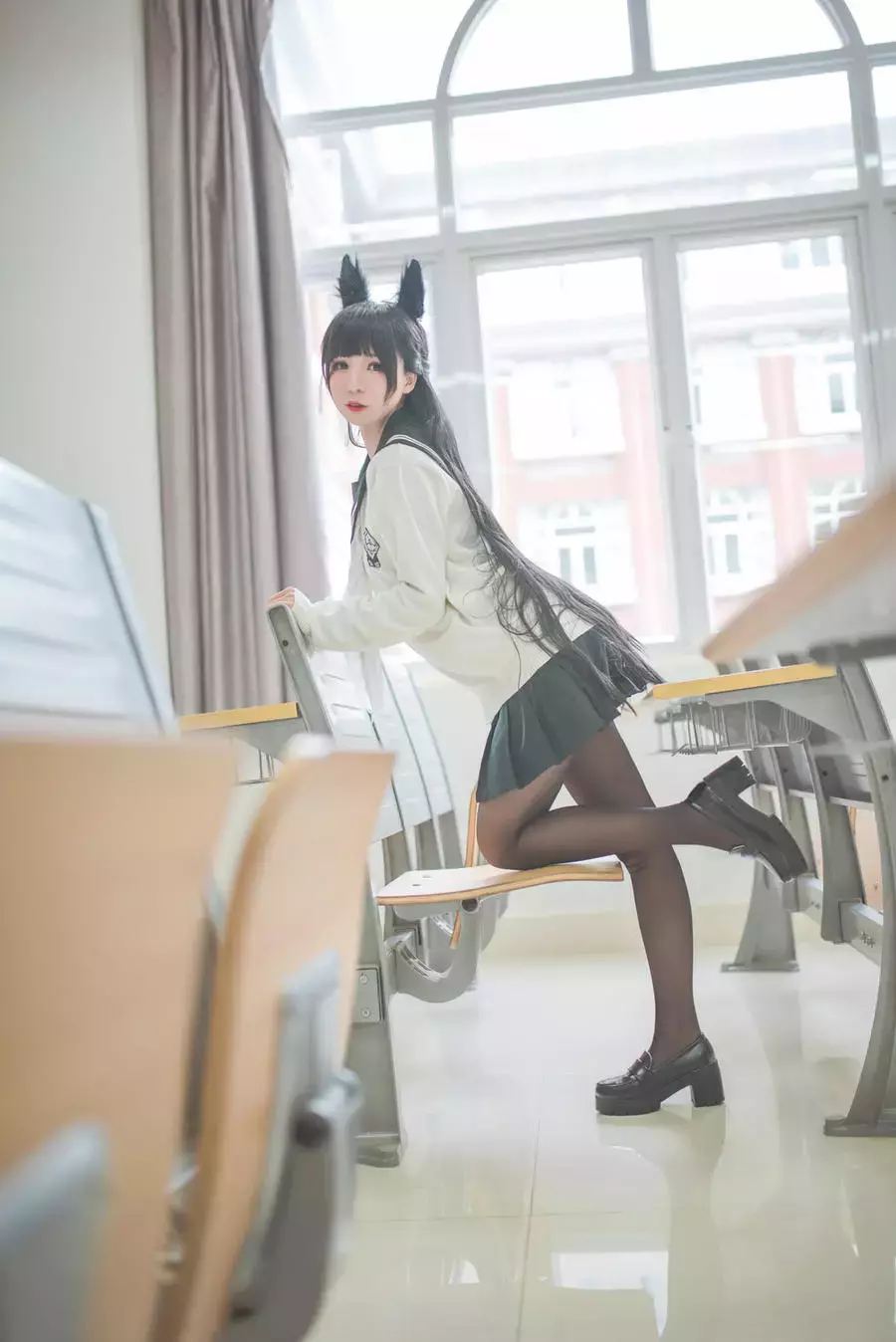 No.003-碧蓝航线 爱宕JK [9P] 国内艺体美女拍唯美写真-丽图社