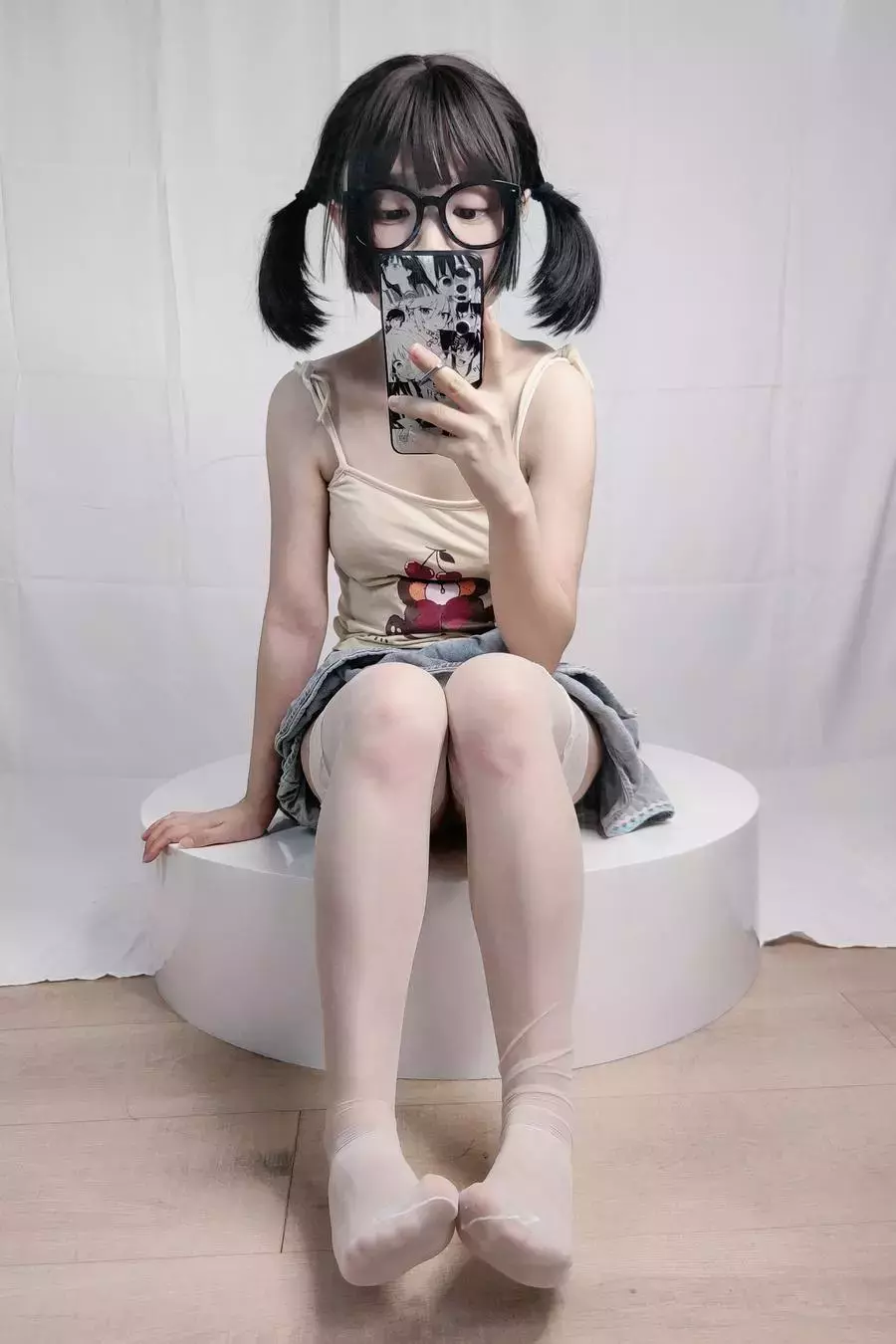 No.004-绫蛋糕裙吊带袜汐 [22P] 清纯时尚美女写真拍摄-丽图社