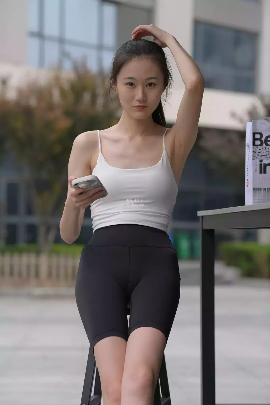 精选街拍作品 NO.2077 清秀的女孩4 街拍长腿丝袜高跟美女写真集-丽图社