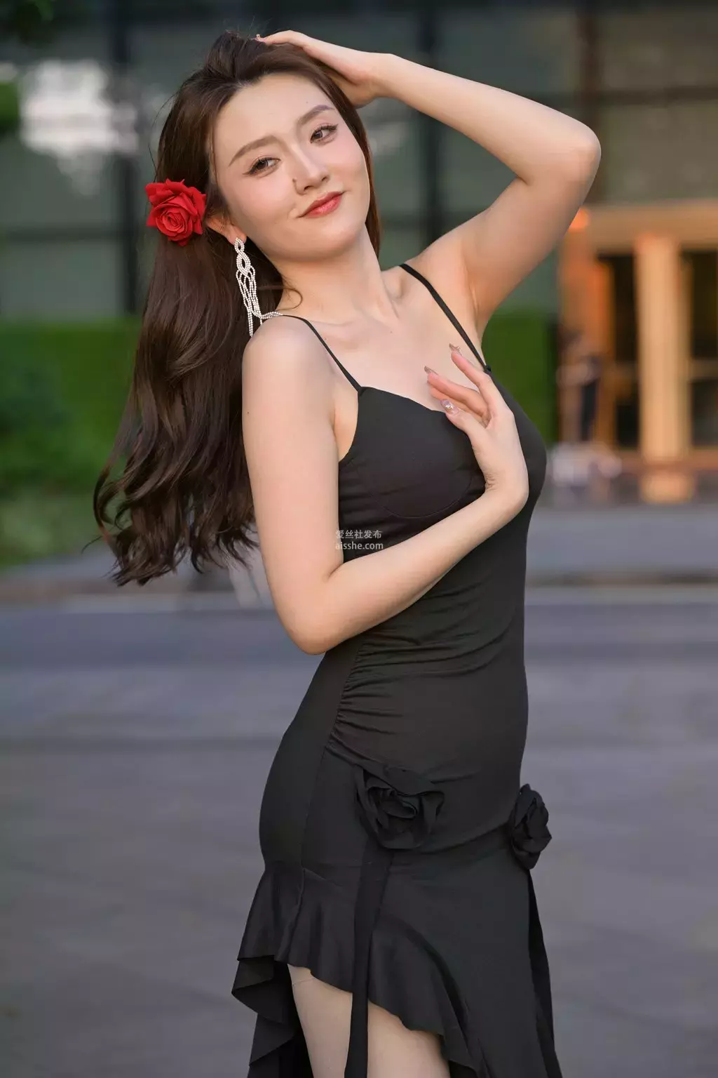 精选街拍作品 NO.2282 黑裙与红裙2 街拍牛叔-丽图社