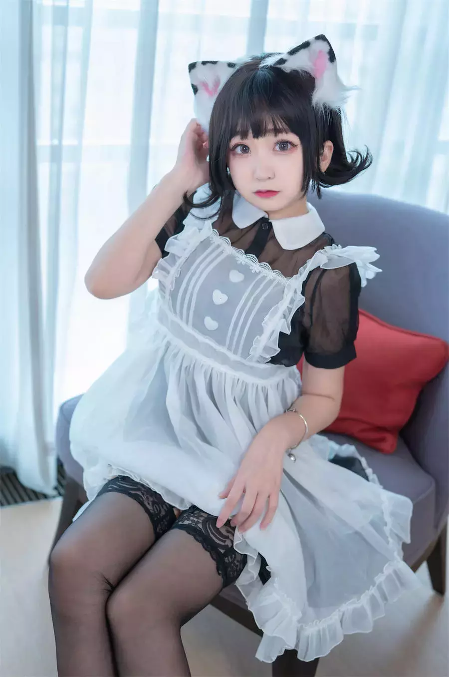 No.034-奶牛猫女仆 [46P] 甜美可爱!少女小清新写真精选-丽图社