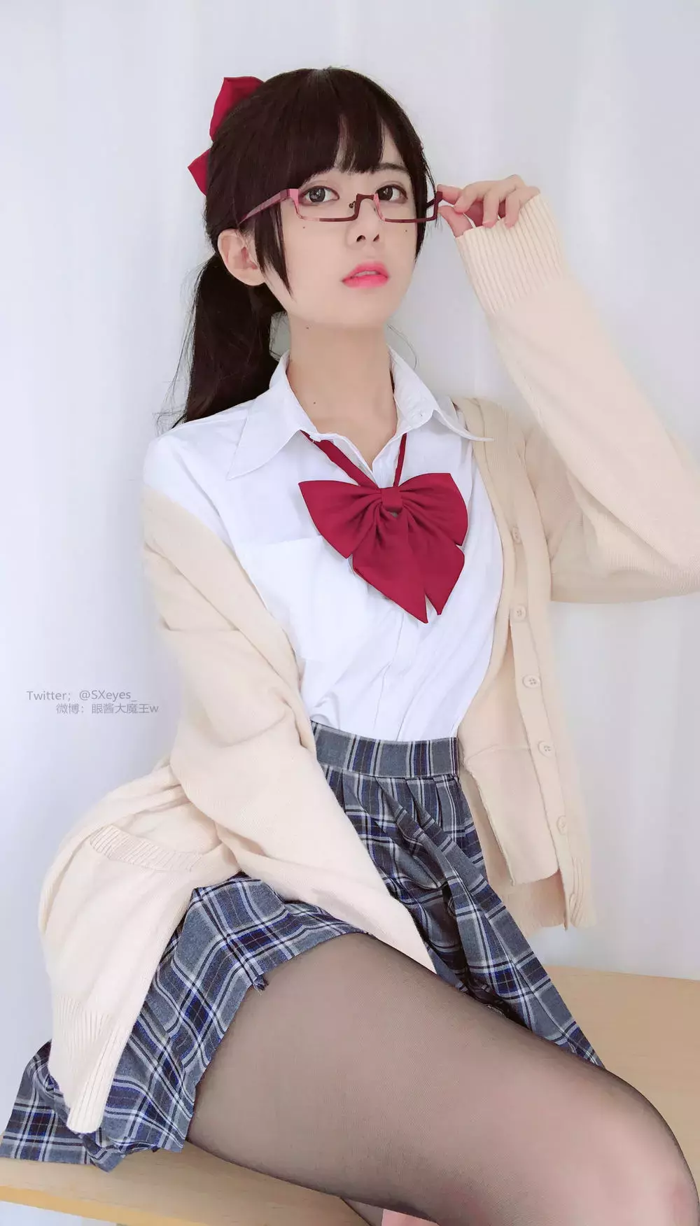 No.012-黑丝jk4 [8P] 美女经典黑丝写真套图-丽图社