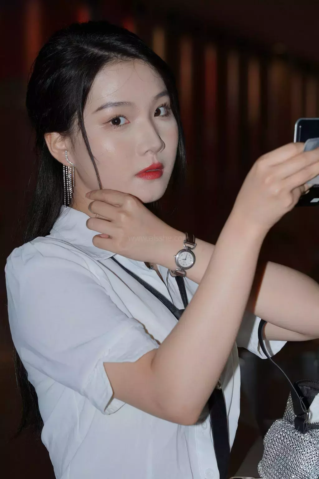 精选街拍作品 NO.1204 灰色包臀超短裙姓感少父3 杭州小姐姐时尚街拍-丽图社