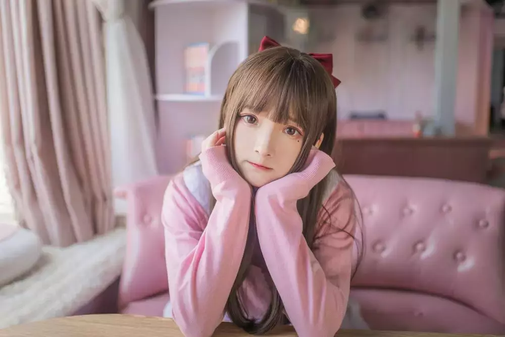 No.032-粉色jk [16P] 时尚美女写真壁纸图片照片-丽图社