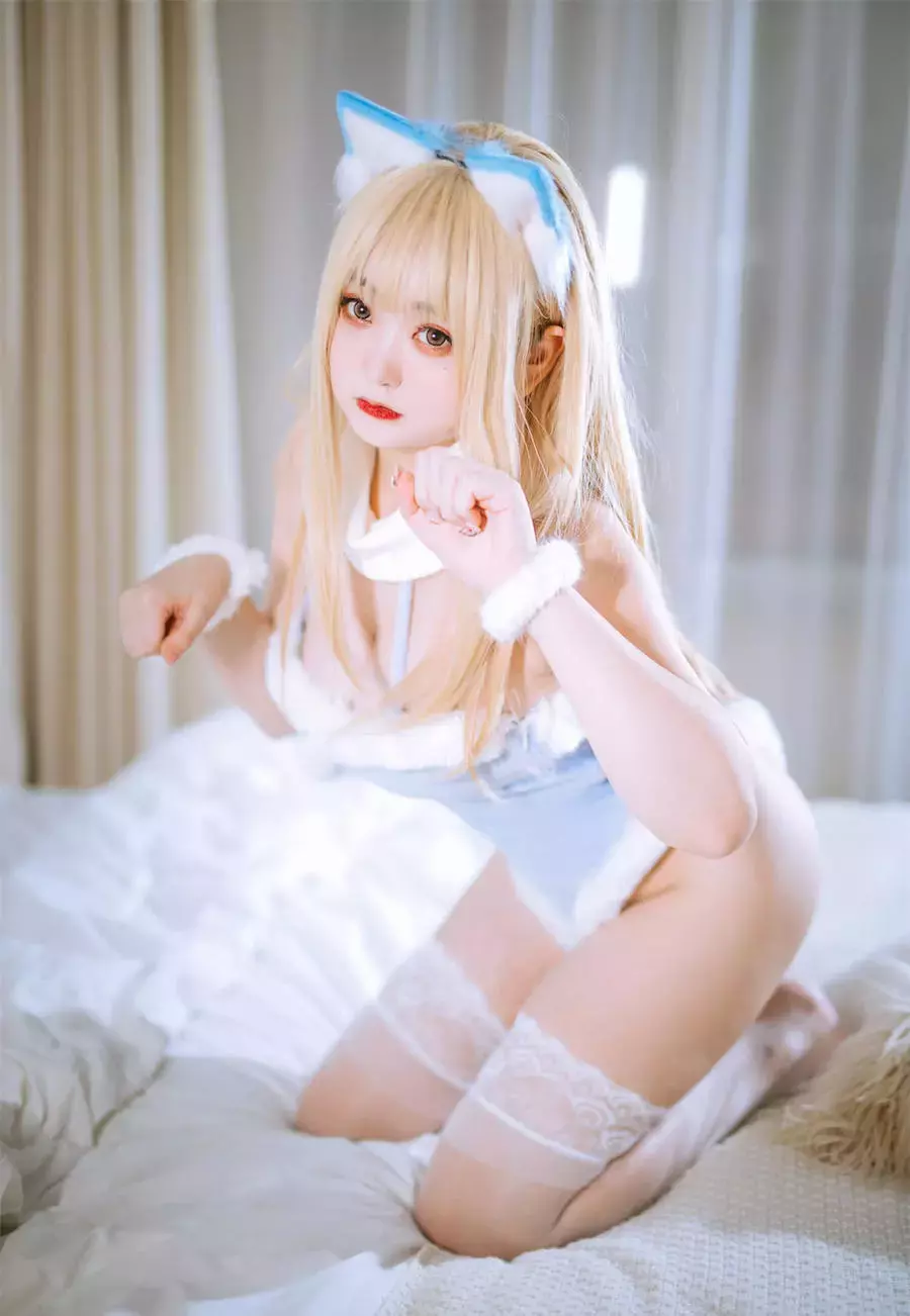 No.037-蓝色连体猫猫 [31P] 氧气美女 雪肌如玉 楚楚动人写真-丽图社