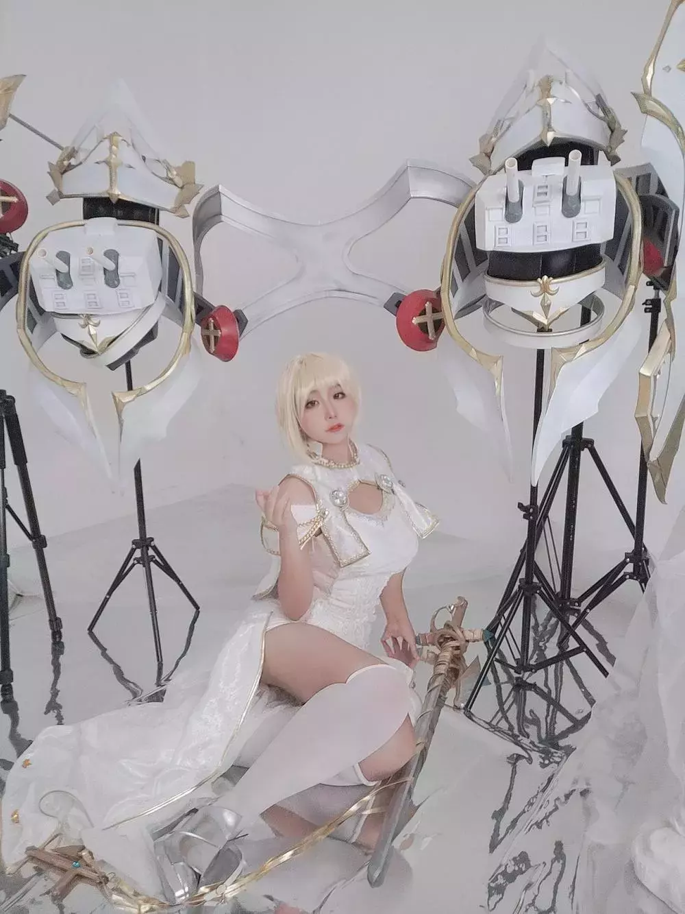 No.032-自由鸢尾轻巡洋舰 圣女贞德 [9P] 写真美女高清壁纸-丽图社