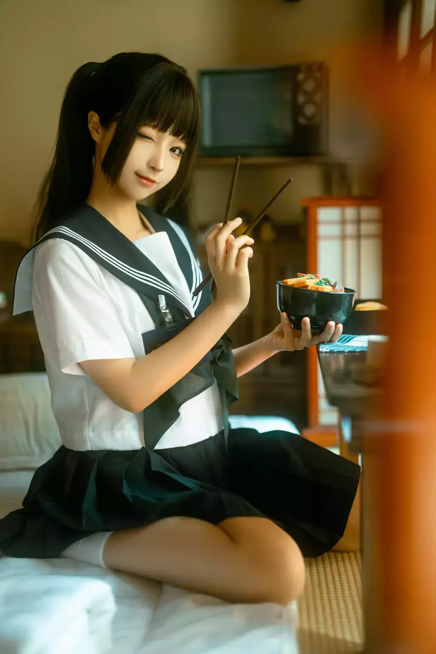 No.243 – 居家学妹 [22P] 多样百变女孩的时尚穿搭照片-丽图社