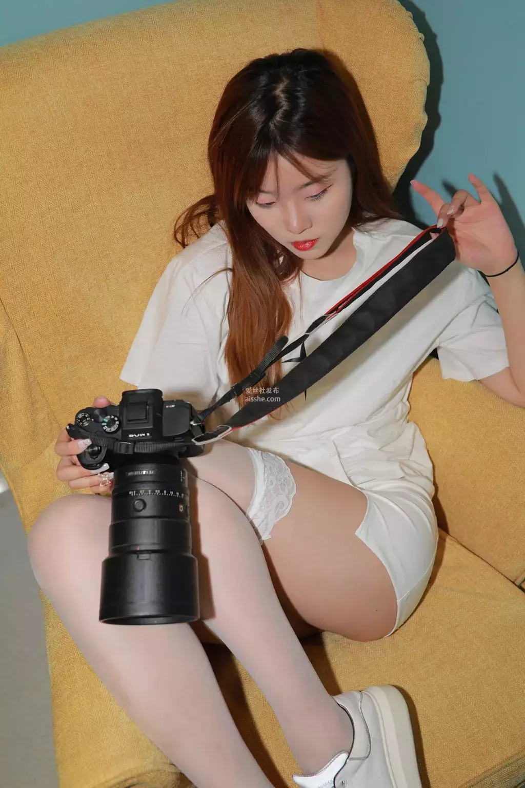 魔镜街拍 NO.098 散落的时光 街拍紧身裤-丽图社