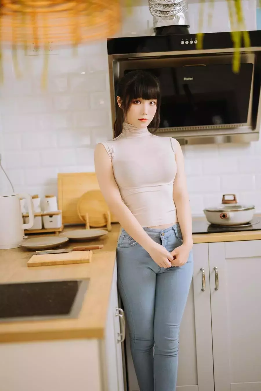 No.010-姐姐的牛仔裤 [42P] 唯美性感身材美女图片壁纸-丽图社