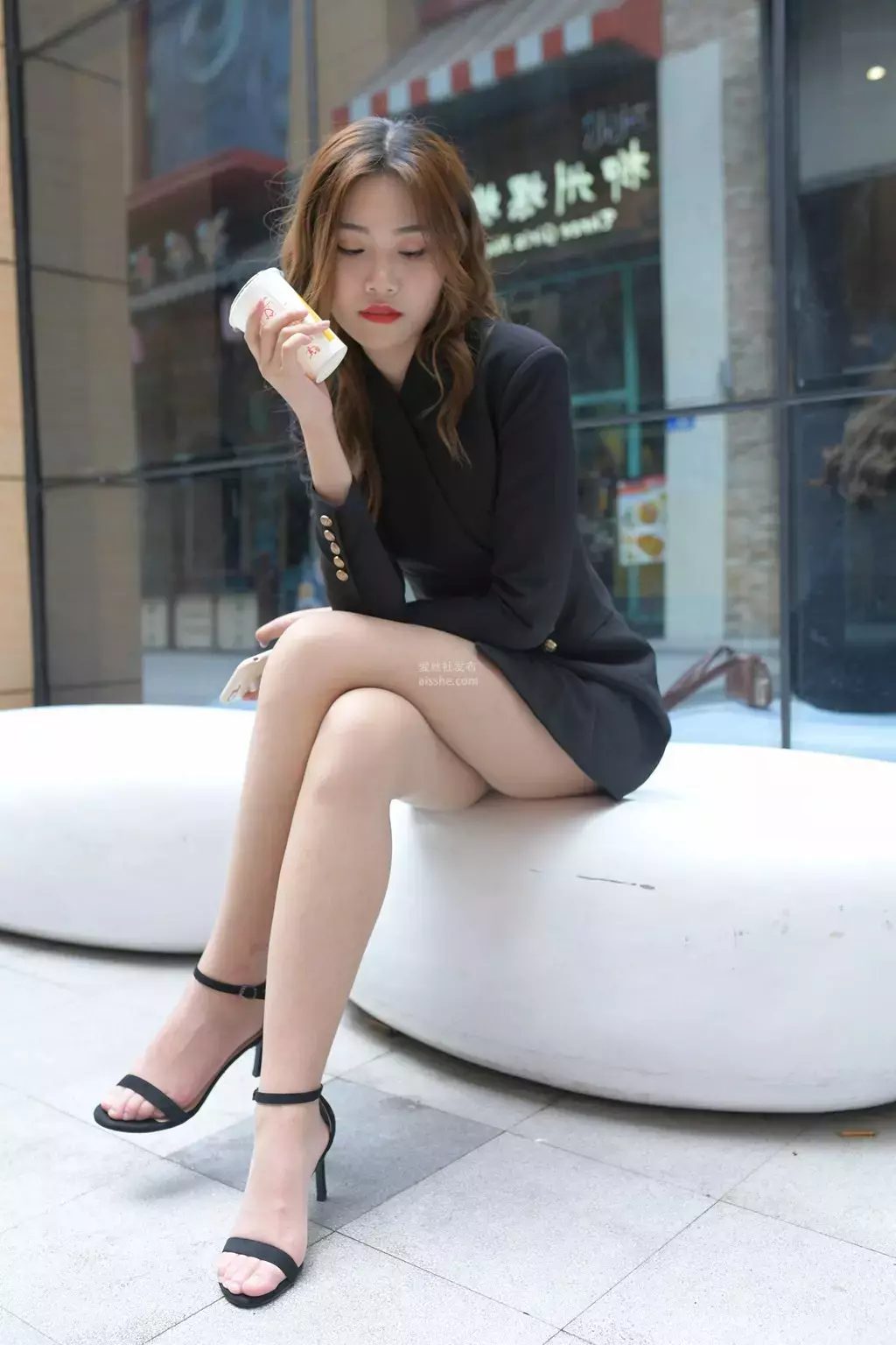 魔镜街拍 NO.119 美腿美女-6 街拍瑜伽裤-丽图社