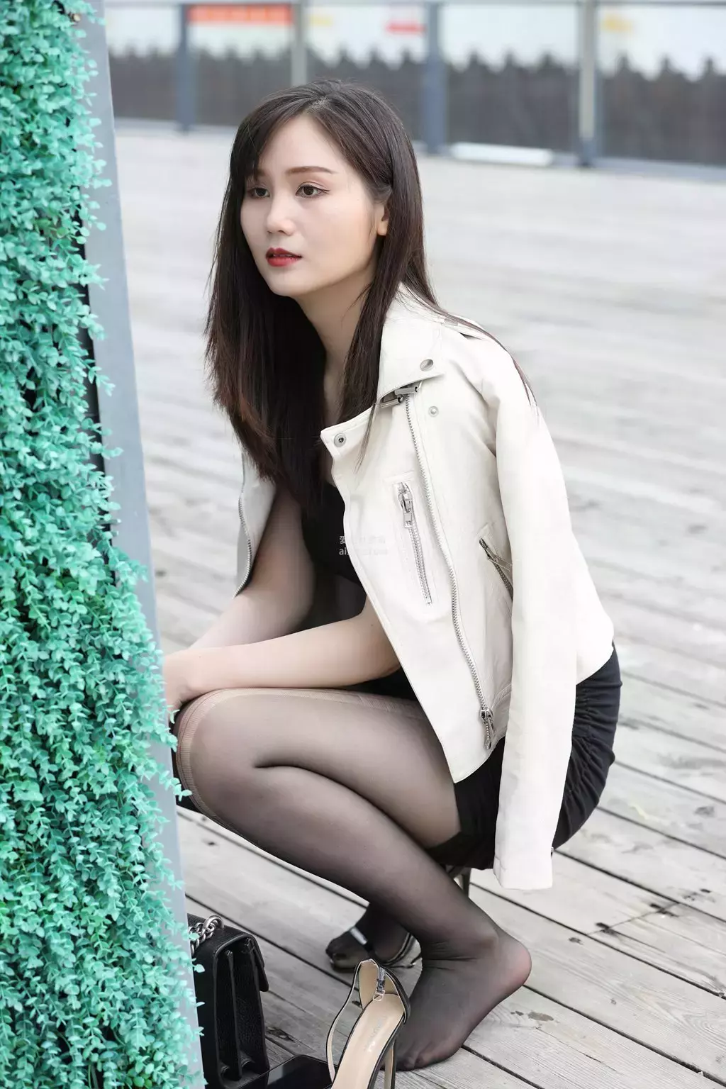 精选街拍作品 NO.1901 漂亮的嘿丝美女 摄影街拍-丽图社