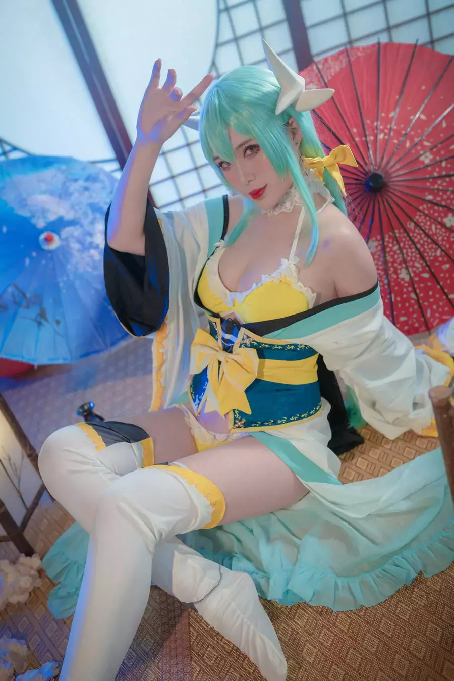 No.003-清姬泳装 [18P] 长裙比基尼风美女写真-丽图社