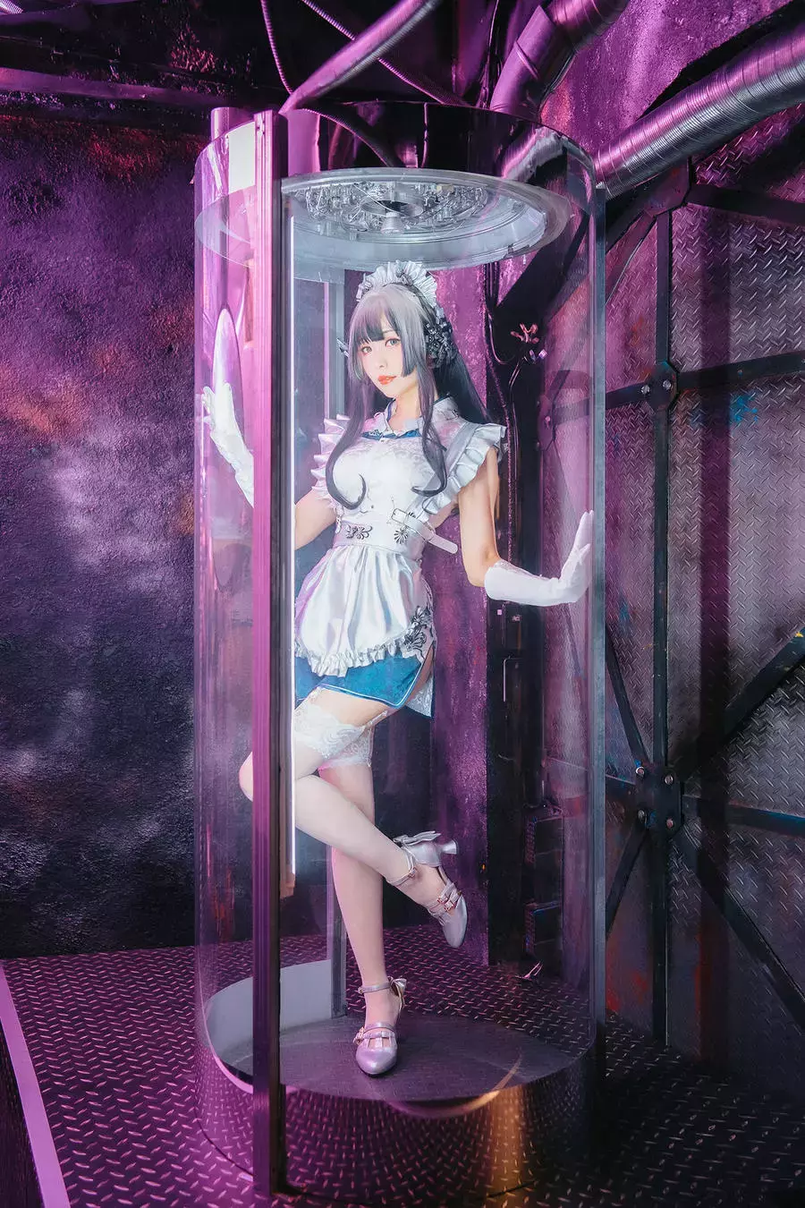 No.088 – 赛博女仆 Violane青辉石 [28P] 美女写真照片素材-丽图社