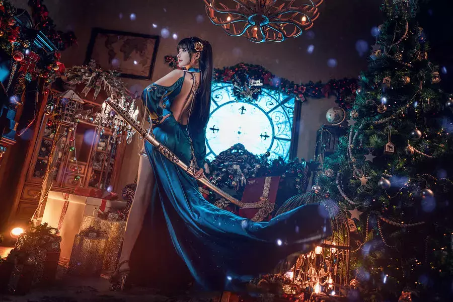 No.001 – 礼服 [11P] 制服丝袜美女套图-丽图社