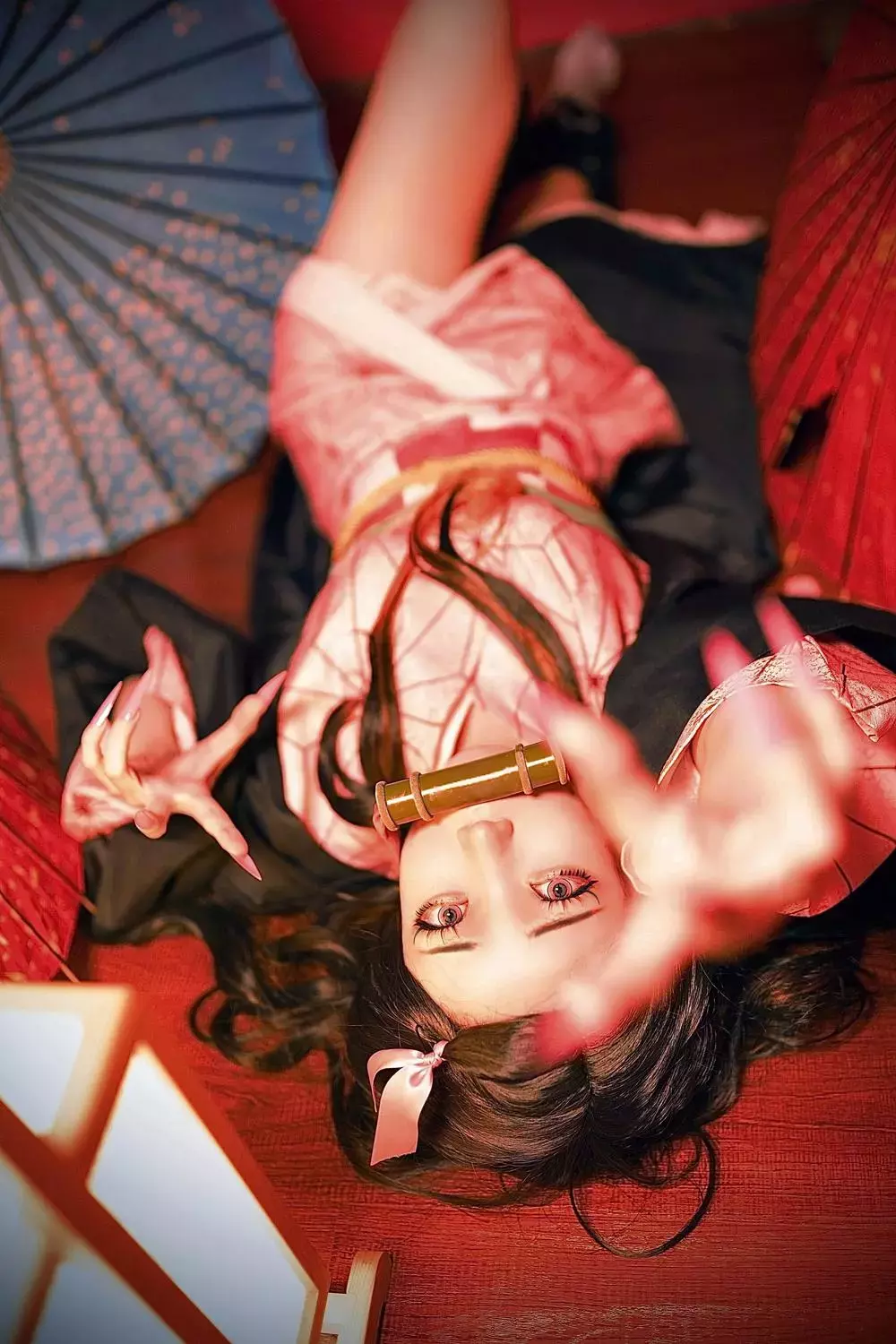 No.034-鬼灭之刃 灶门炭治郎&灶门祢豆子 [20P] 氧气美女 雪肌如玉 楚楚动人写真-丽图社