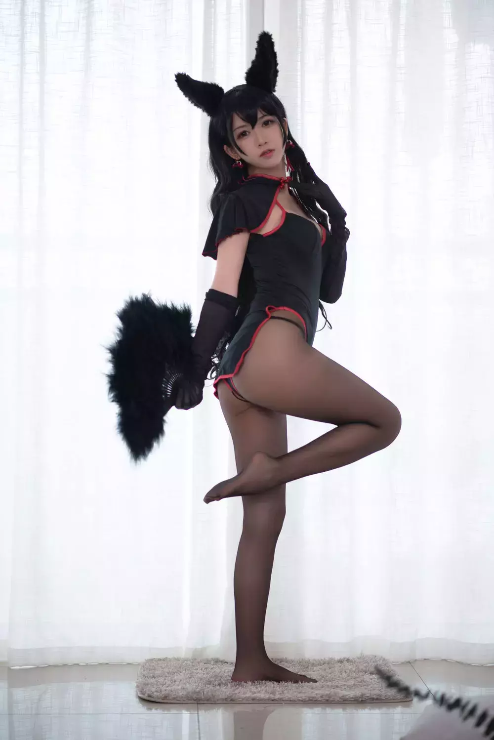 No.062-兽耳 黑丝 [13P] 甜美女孩的时尚秘籍-丽图社