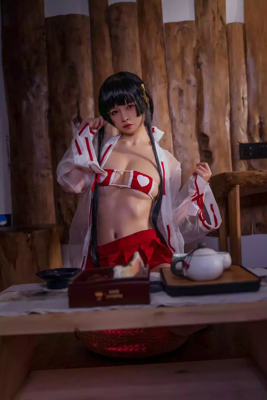 No.015 – 温泉巫女 [50P] 性感美女写真照高清图片素材-丽图社